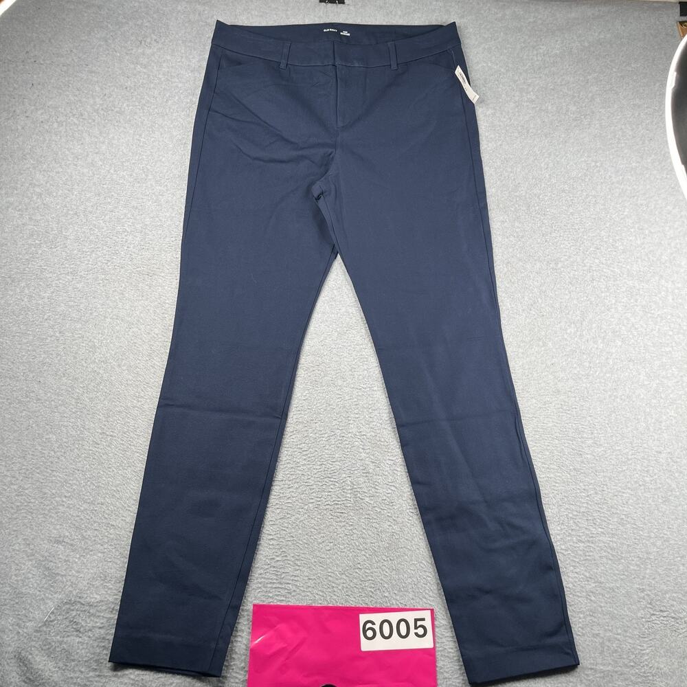Old Navy Pixie Pants Womens Navy Blue Size 16 Tall Casual New NWT *SEE